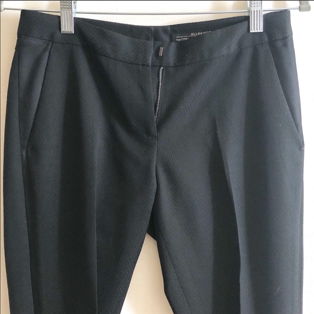 All Saints textured trousers